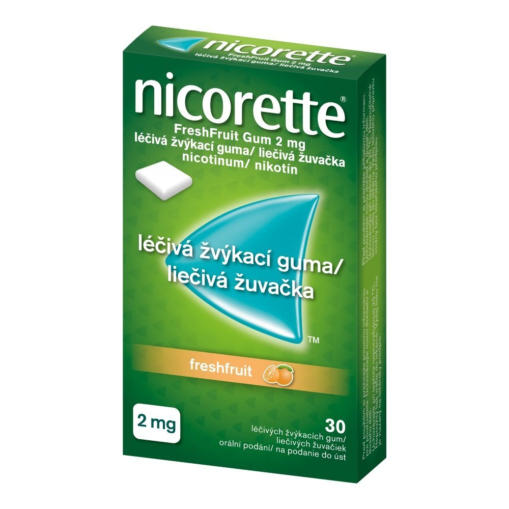 Nicorette Freshfruit Gum 2 mg gum.med.30 x 2 mg