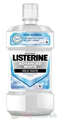 Listerine advanced white mild taste ústní voda 1x500 ml