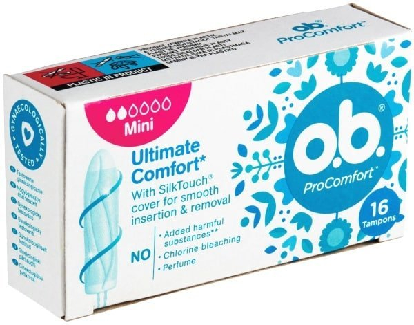 o.b. Pro Comfort Mini, hygienické tampóny 16ks - Mini