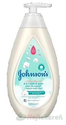 JOHNSON'S Baby Cottontouch kúpeľ a umývací gél 2v1 500 ml