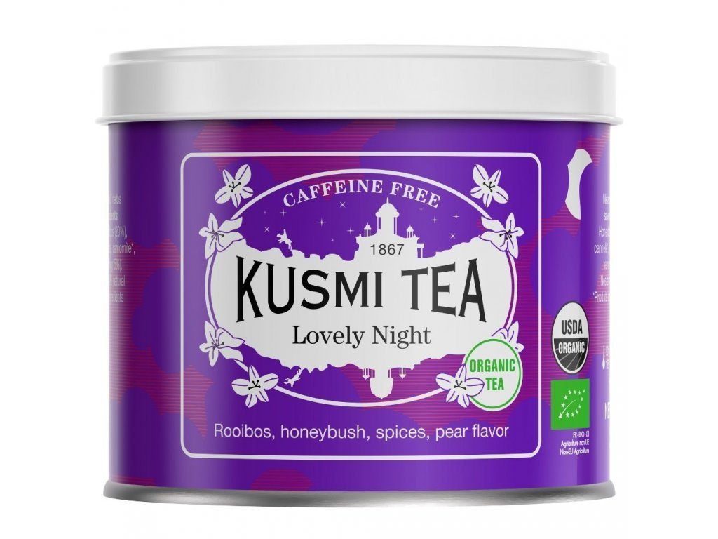 Kusmi Tea Organic Lovely Night sypaný čaj v plechovke 100 g
