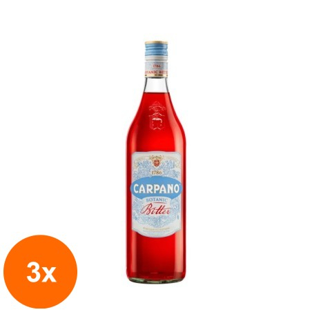 Set 3 x Bitter Branca Carpano, 25% Alcool, 0.7 l...