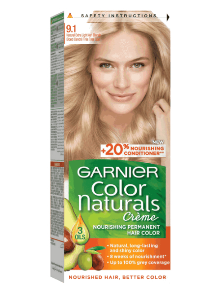 GARNIER Color Naturals 9.1 Veľmi svetlá blond popolavá farba na vlasy 1 ks - 9.1