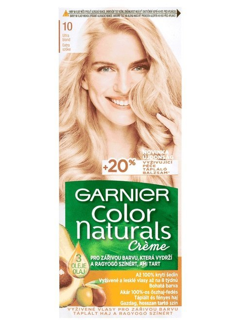 GARNIER Color Naturals 10 Ultra blond, farba na vlasy 1 ks - 10