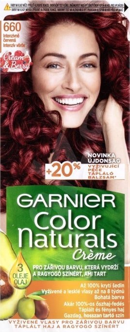 Garnier Color Naturals s trojitou olejovou starostlivosťou - 660 granátovo červená