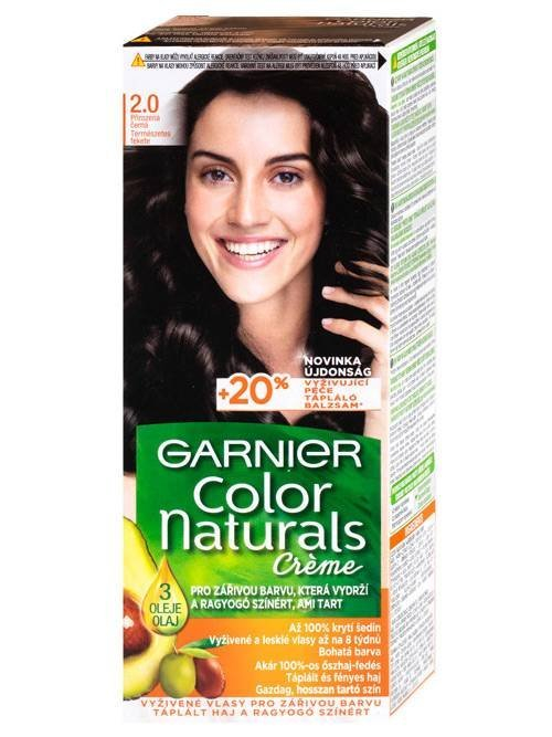 GARNIER Color Naturals 2.0 Prirodzená čierna, farba na vlasy 1 ks - 2.0