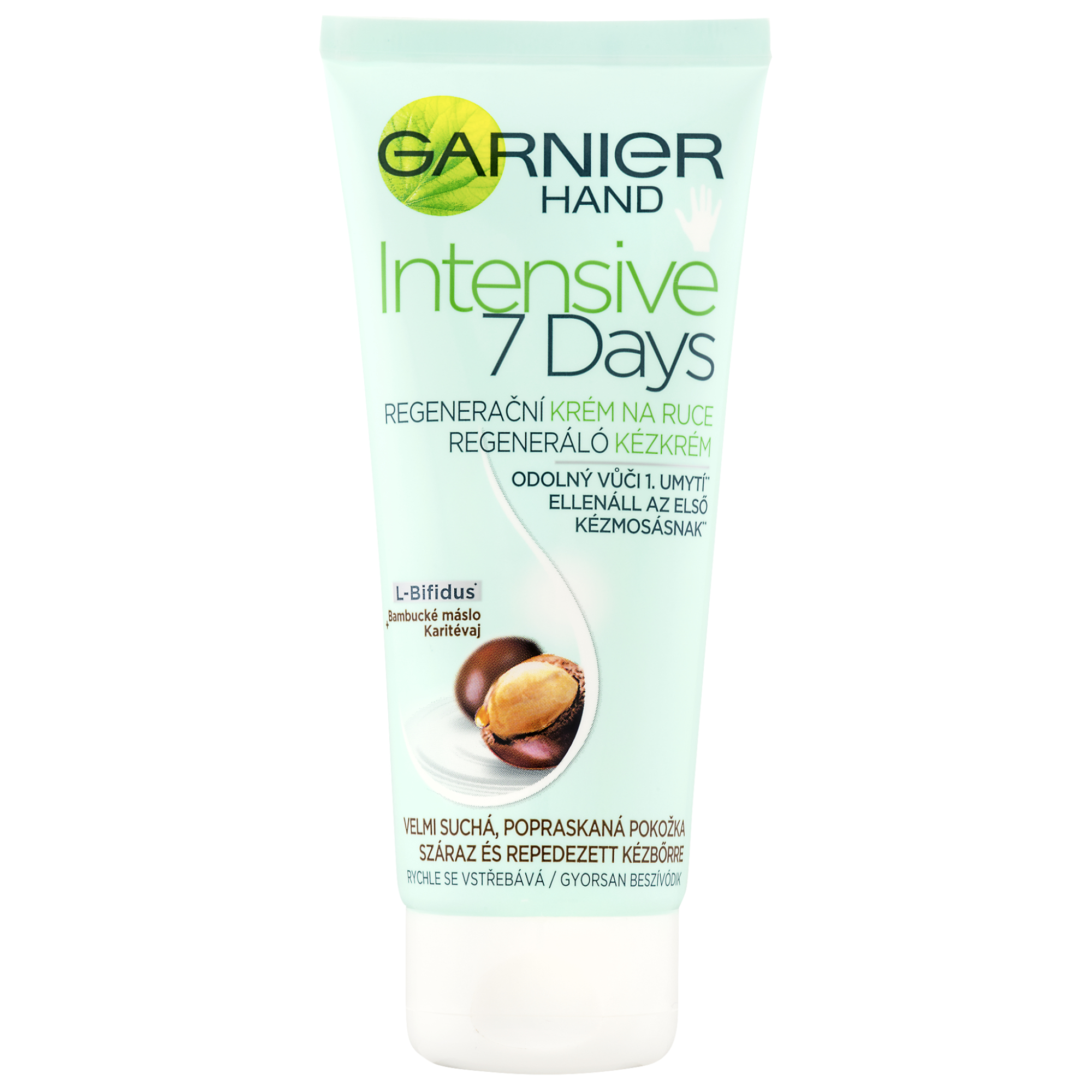 Garnier Hand Intensive 7 Days, krém na ruky s bambuckým maslom 100 ml