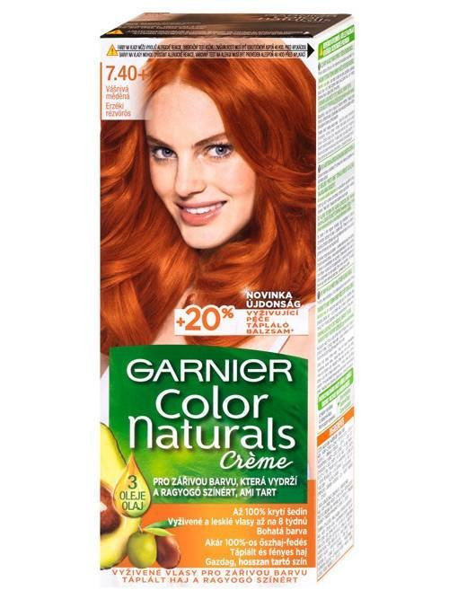 GARNIER Color Naturals 7.40 Vášnivá medená, farba na vlasy 1 ks - 7.40