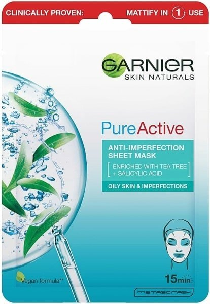 Garnier Skin Naturals Pure Active textilní pleťová maska 1 ks