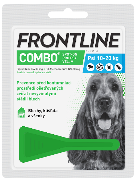 Frontline Combo Spot-on dog M 10-20 kg 1 x 1,34 ml