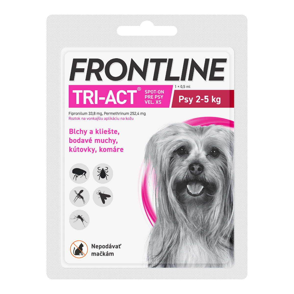 Frontline Tri-Act Spot-on pro psy XS 2-5 kg 0,5 ml