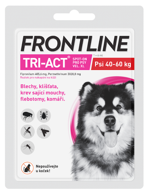 Frontline Tri-Act Spot On pre psov XL 6 ml