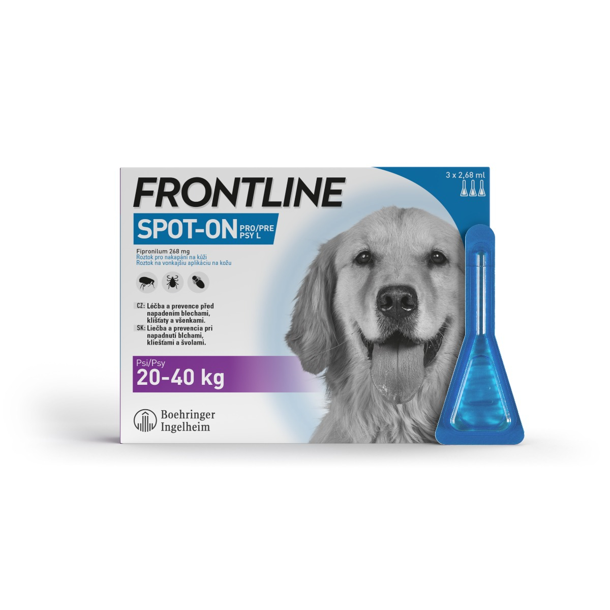 Frontline Spot-On Dog L 20-40 kg 3 x 2,68 ml
