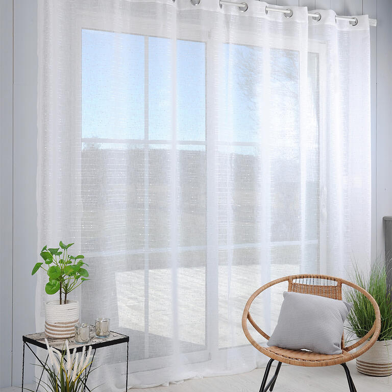 Sheer curtain for French window CELIAN XXL 300 x 280 cm