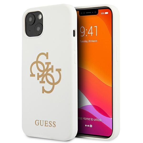 Puzdro na iPhone 13 Guess 4G Logo bílý