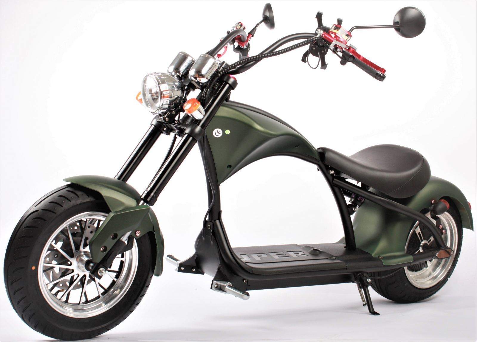 RCskladem SUPER CHOPPER ECO HIGHWAY Electric SCOOTER 2000W 1:1 RTR SCH01green green
