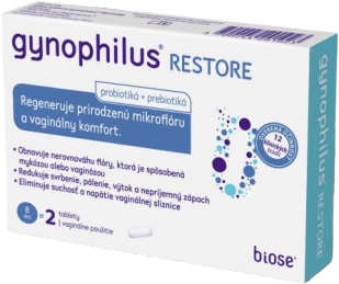 GYNOPHILUS RESTORE vaginálne tablety 2 ks