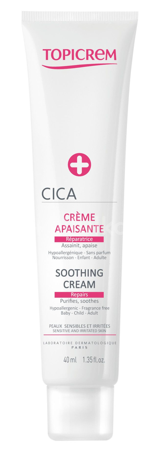 Topicrem Erneuerungscreme für gereizte Haut CICA (Soothing Cream) 40 ml