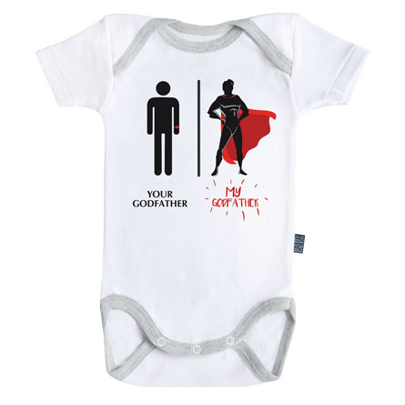 Kinderbody - Super familie - Super peetvader Maat kleinst: 6 - 12 maanden