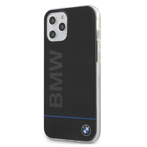 Kryt na mobil iPhone 12 Pro Max BMW Signature Printed Logo černý