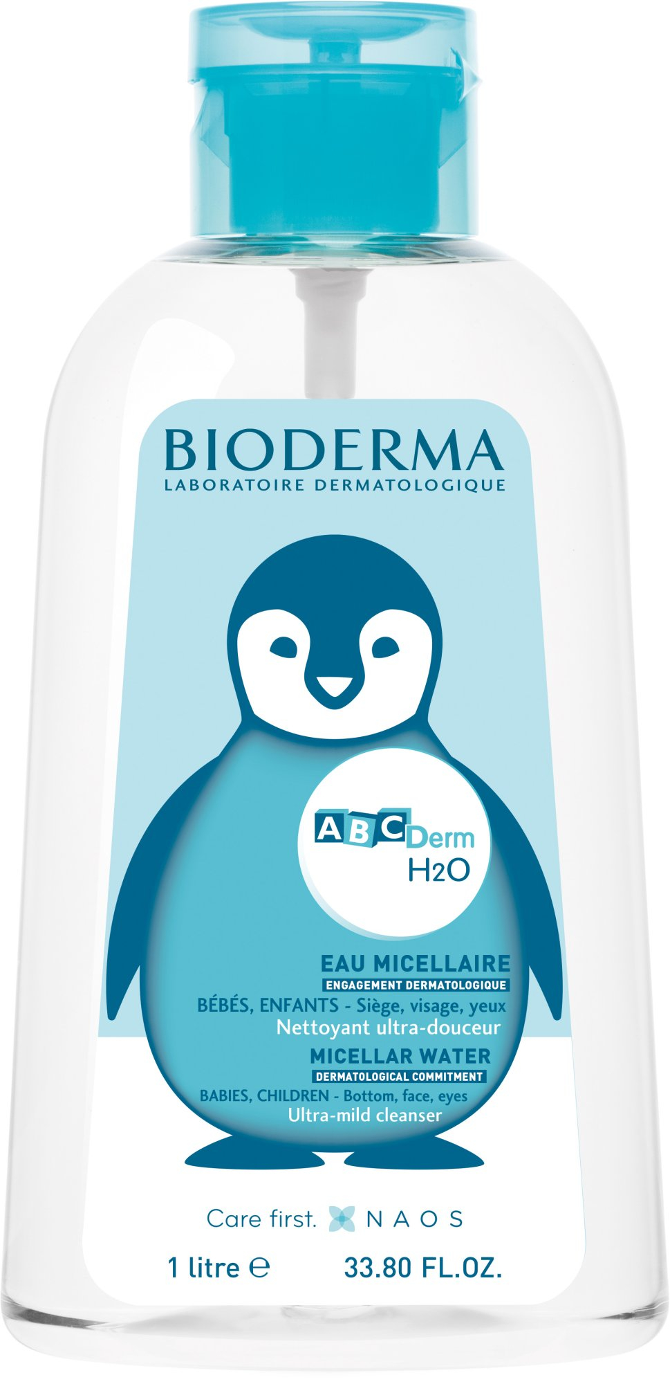 BIODERMA ABCDerm H2O micelárna čistiaca voda 1 l