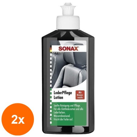 Set 2 x Solutie pentru Curatarea Tapiteriei din Piele, 250 ml, Sonax...