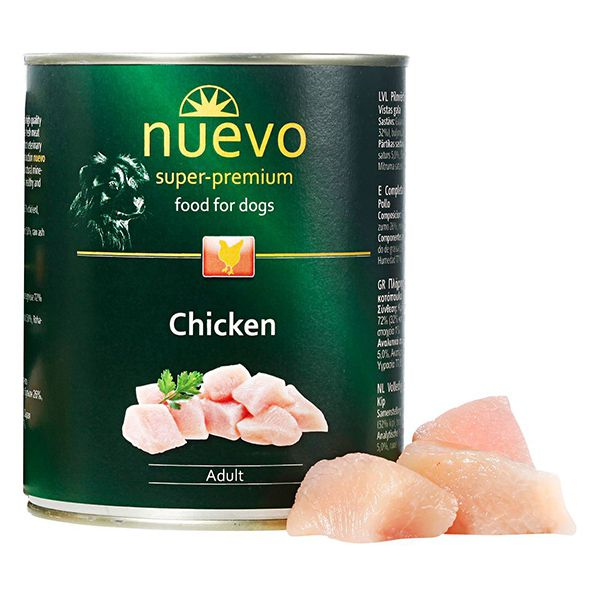 NUEVO DOG Adult Chicken konzerv 800 g