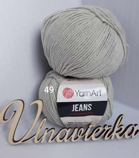 YarnArt Jeans 49 light gray