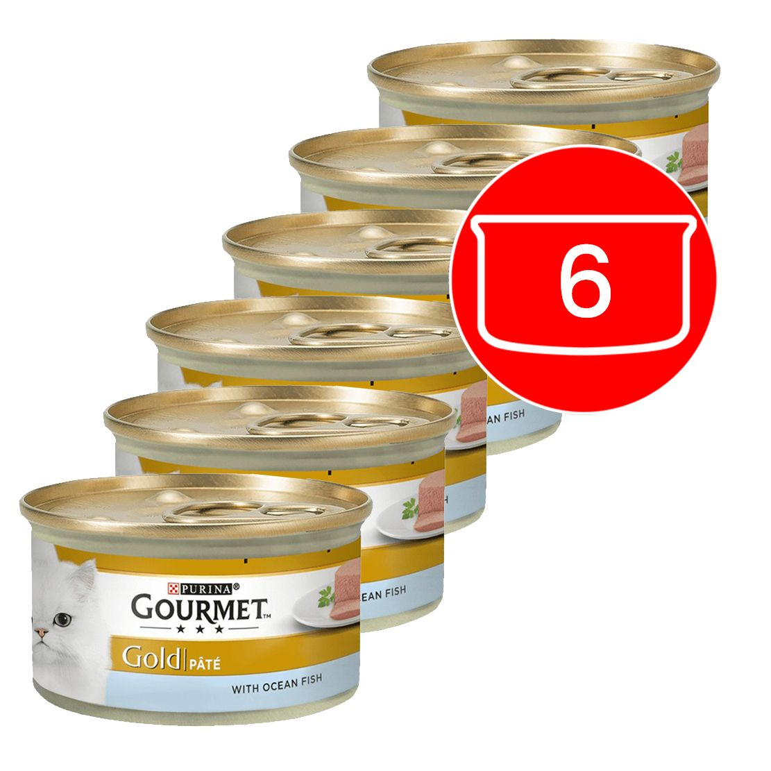 Gourmet GOLD konzerv - tonhal pástétom, 6 x 85g