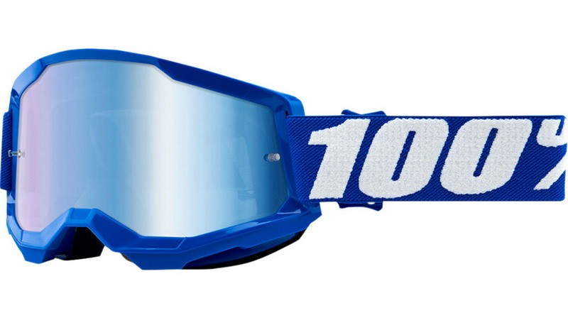 100 SZÁZALÉKOS STRATA 2 KÉK - TÜKÖR KÉK LENCSE motokrossz szemüveg