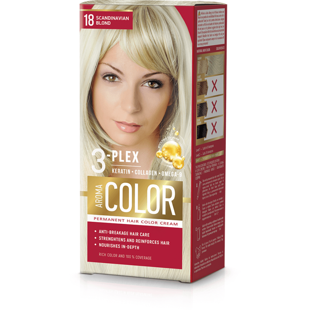 Couleur de cheveux - Blonde Scandinave n°18 Aroma Color