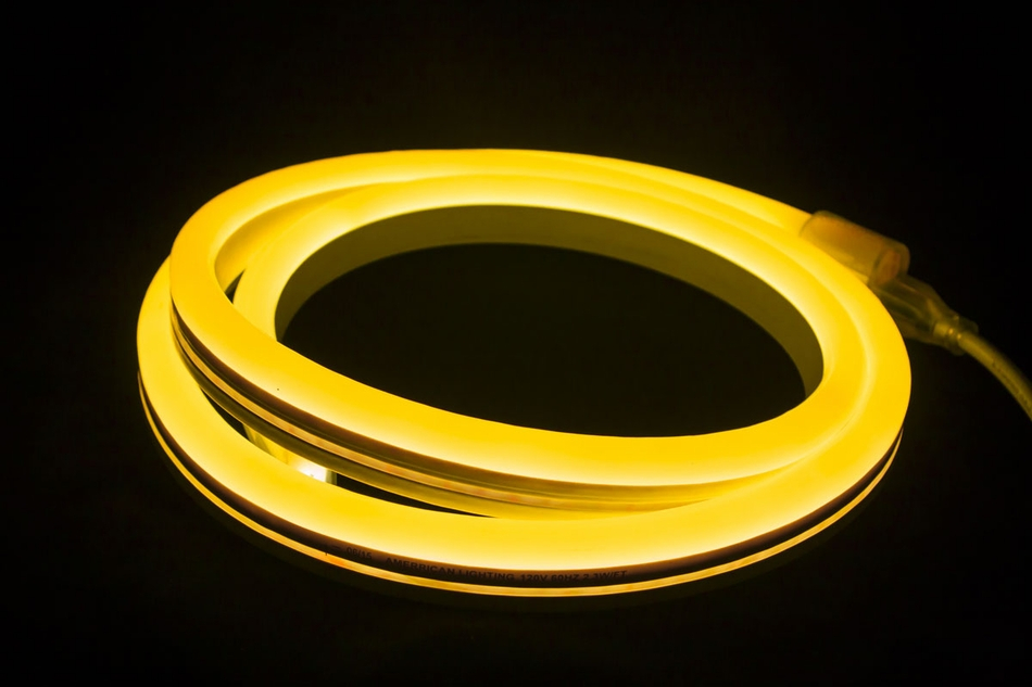 LED Neon Flex pás 8-10W, 24V, 10m, žlutý