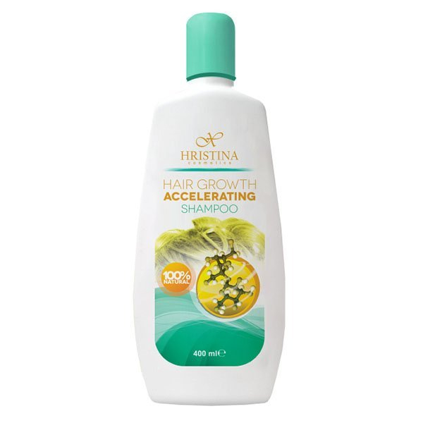 Hristina Natuurlijke shampoo voor het stimuleren van haargroei 400 ml