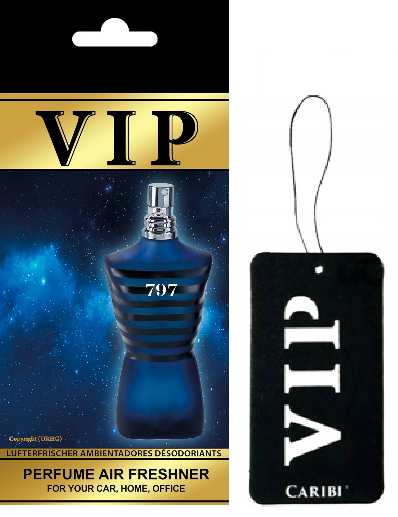 VIP Air Parfémový osvěžovač vzduchu Jean Paul Gaultier Ultra Male Intense (1ks)
