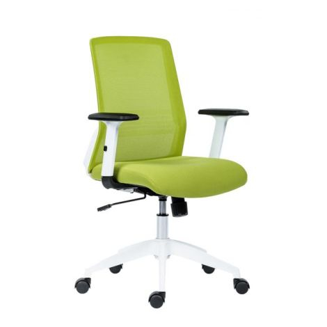 Kancelársky stolička Novello biela zelená