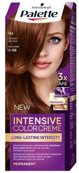 Schwarzkopf Palette Intensive Color Creme, tintura para cabelo 5-68 (R4) 1 unid - 5-68 (R4), + taça a partir de 2 unid