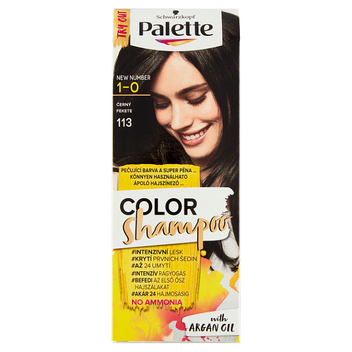 Schwarzkopf Palette Color Shampoo hiusväri Musta 1-0 (113)
