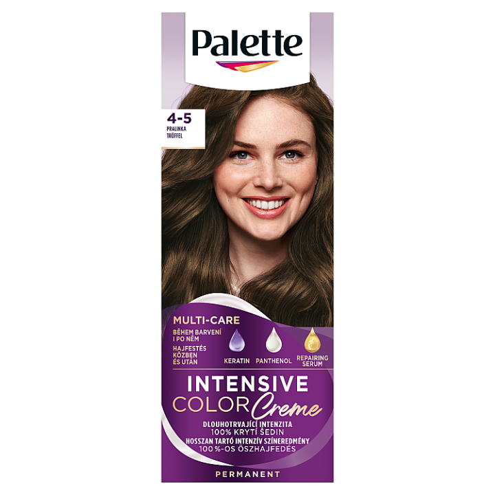 Paleta Intensive Color Creme cor de cabelo Pralinka 4-5