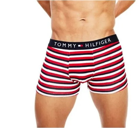 Men's Boxer Briefs Tommy Hilfiger All-Over Print Cotton Trunks Striped