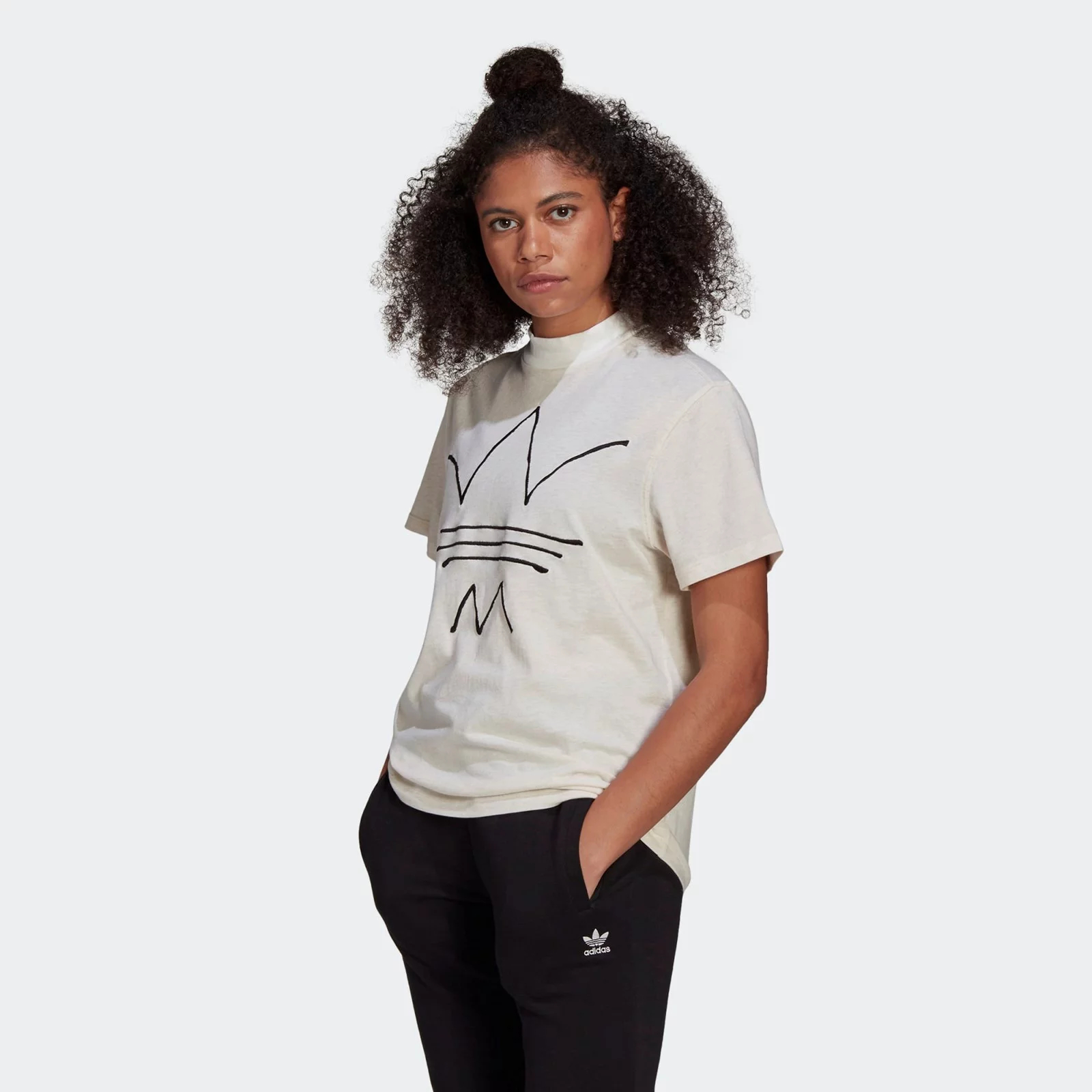 Camiseta de mujer adidas R.Y.V. Tee Off White GN4352 (34(S)) (White)