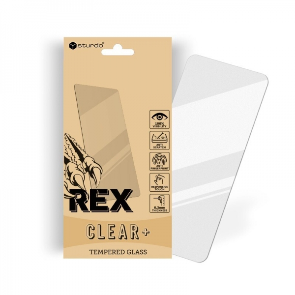 Sturdo REX beskyttelsesglas til iPhone 13 Pro, (Klar plus)