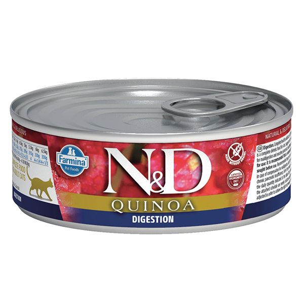 Farmina N&D cat Quinoa Digestion konzerv 80 g