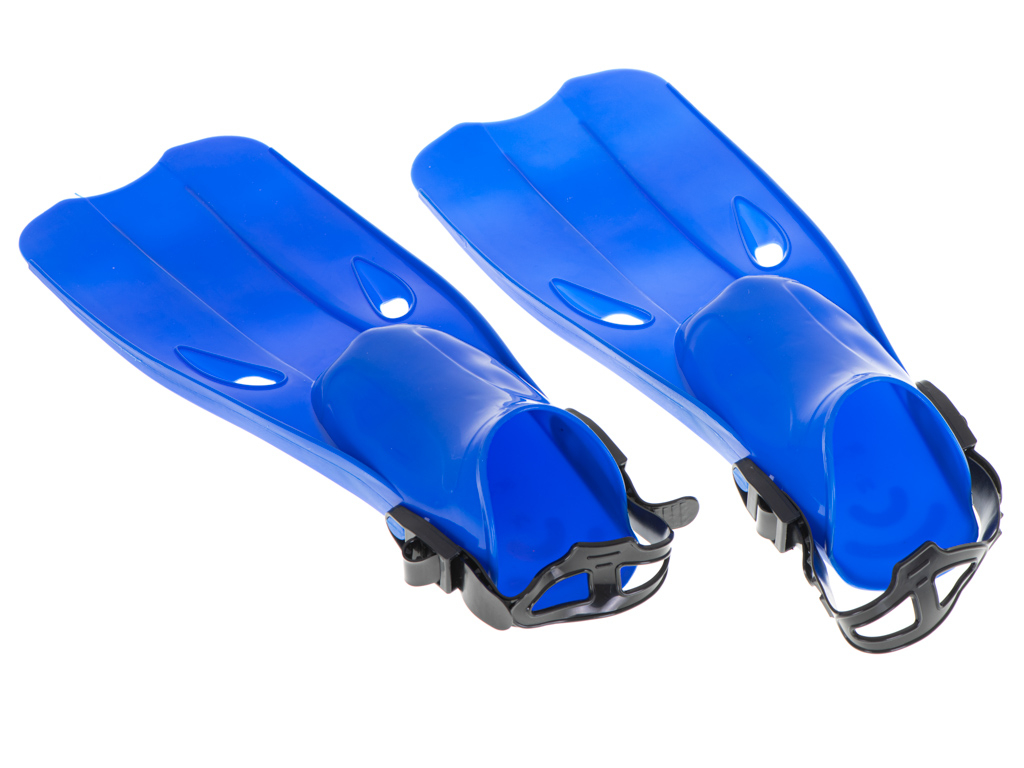 Simning och dykning fenor, storlek M (22,5-24,5 cm), blå färg