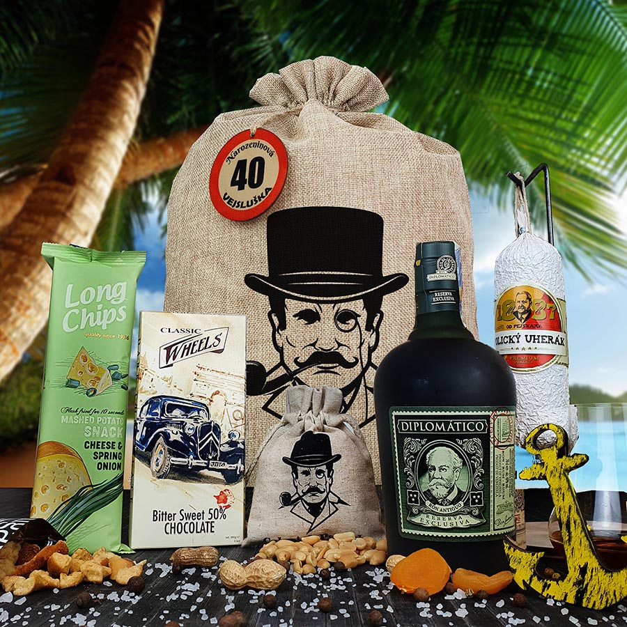 Cadeauverpakking met Diplomatico-rum voor mannen | Cadeaubon met Diplomatico-rum voor een gozer
