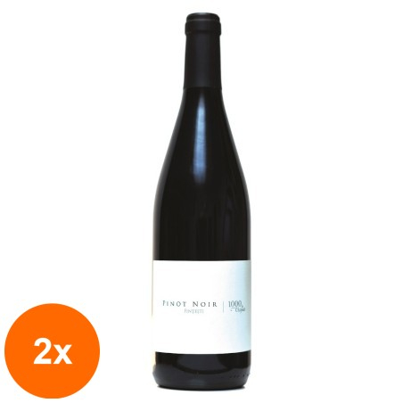 Ensemble de 2 x Vin Pinot Noir 1000 Cépages, 2019, 0,75 l...