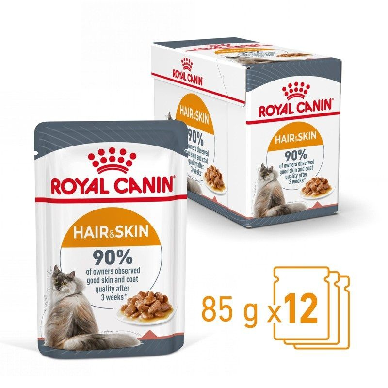 Royal Canin Hair & Skin Care 12 x 85g - hrană în pungă de aluminiu