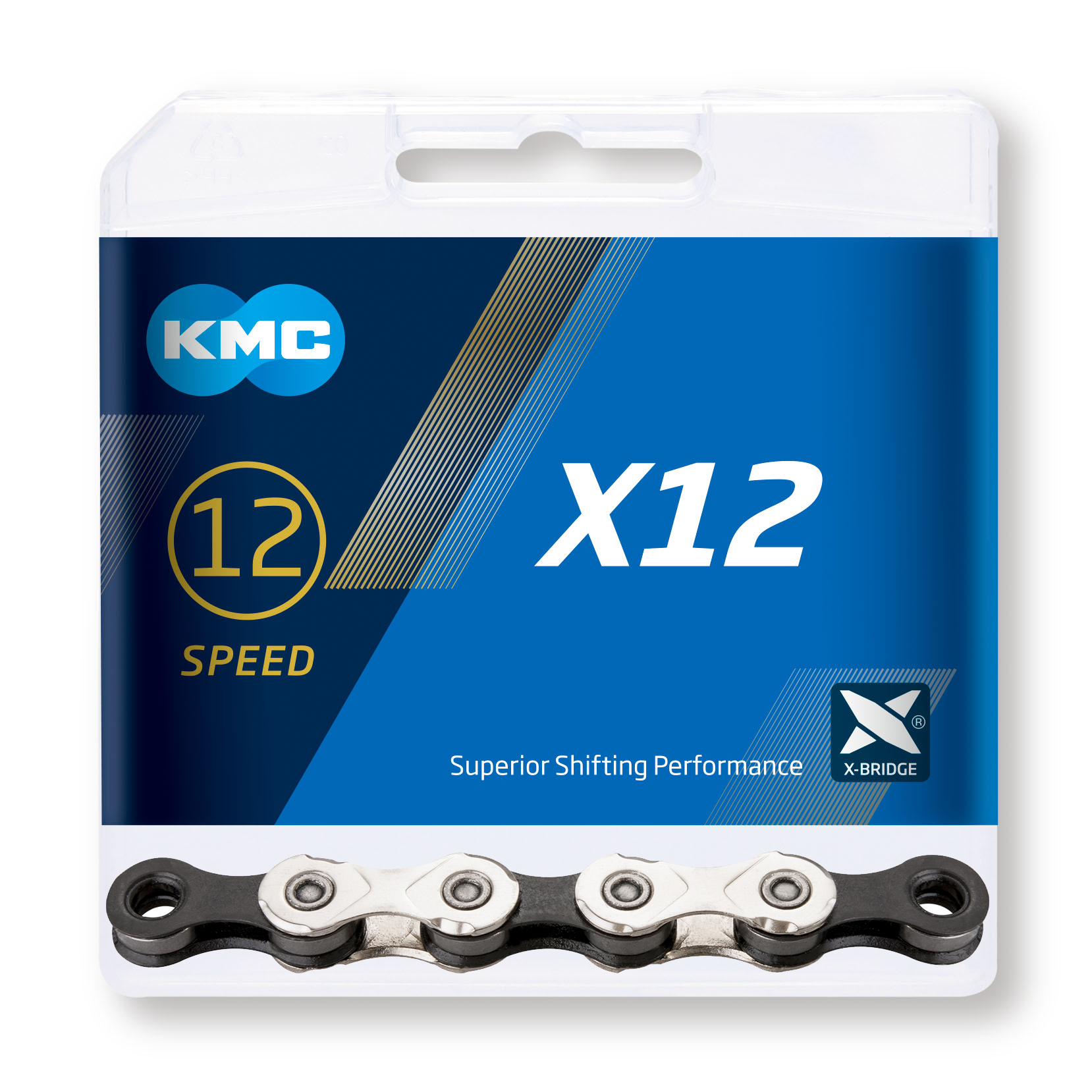 KMC X12 ezüst / fekete, 12 sebességes lánc