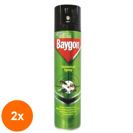 Set 2 x Spray Insecticid Baygon Universal, 400 ml...