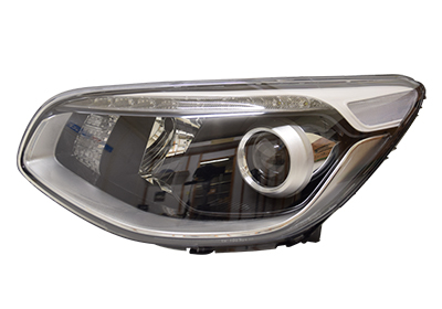 přední světlo H7+LED s blikačem (el. ovládané bez motorku) chrom L