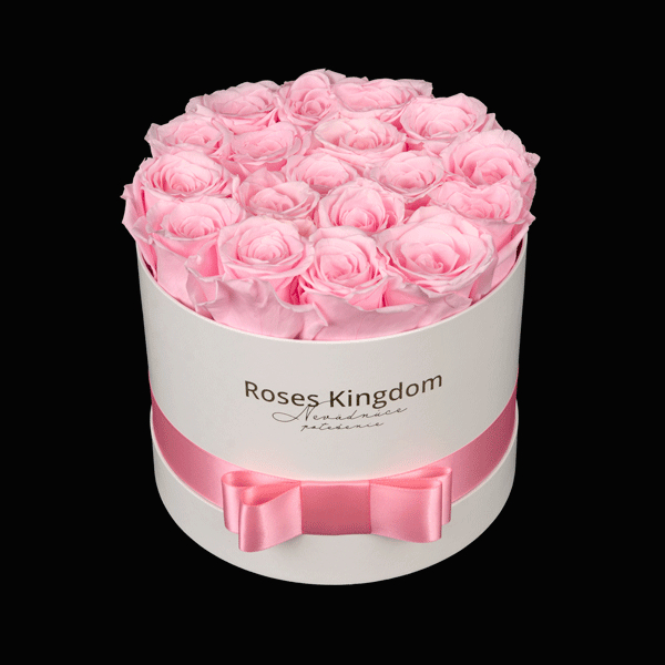 Box with Roses MEDIUM PINK BEIGE